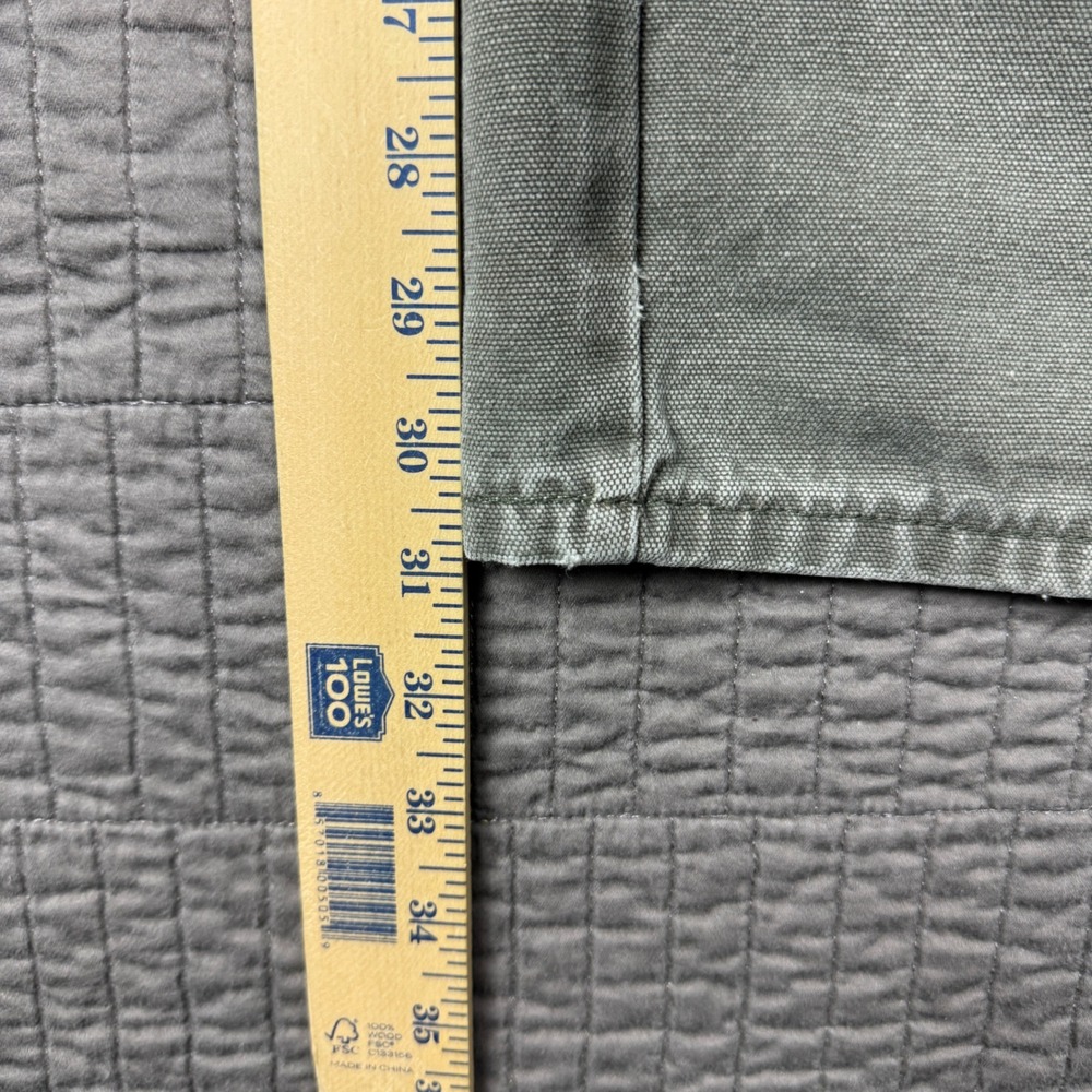 Dickies Mens 33x32 (32x31) Relaxed Fit Carpenter Pants Green Canvas Workwear - Picture 9 of 11